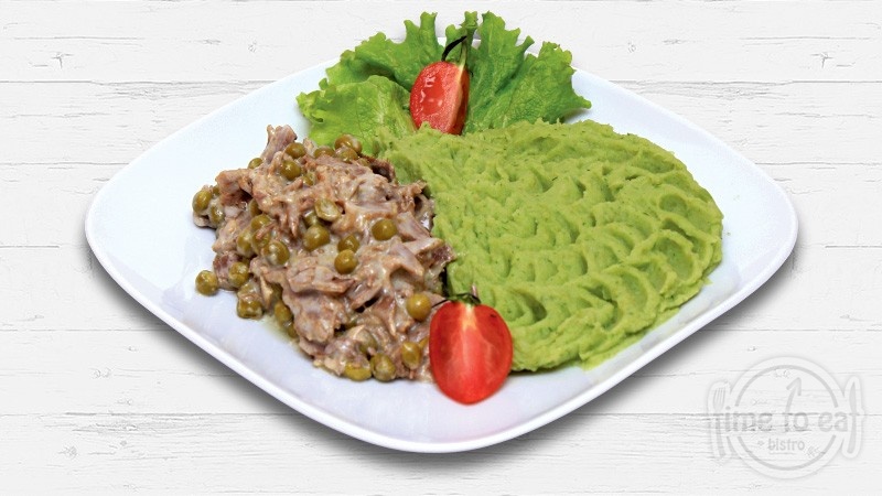Beef With Green Puree